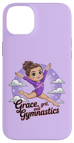 Grace Grit Gymnastikanzug für Mädchen, Violett Hülle für iPhone 14 Plus von Gymnastics Tees NYC