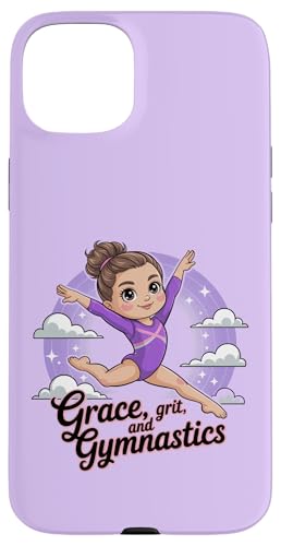 Grace Grit Gymnastikanzug für Mädchen, Violett Hülle für iPhone 15 Plus Grace Grit Gymnastikanzug für Mädchen, Violett Hülle für iPhone 15 Plus von Gymnastics Tees NYC