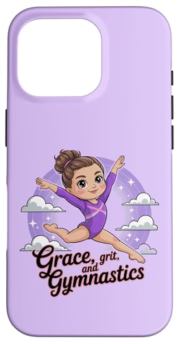 Grace Grit Gymnastikanzug für Mädchen, Violett Hülle für iPhone 16 Pro Grace Grit Gymnastikanzug für Mädchen, Violett Hülle für iPhone 16 Pro von Gymnastics Tees NYC