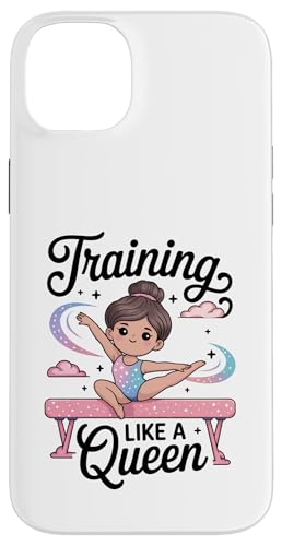 Kleinkind Mädchen Gymnastik Training wie eine Königin Gymnastikbalken Hülle für iPhone 14 Plus von Gymnastics Tees NYC