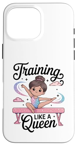 Kleinkind Mädchen Gymnastik Training wie eine Königin Gymnastikbalken Hülle für iPhone 16 Pro Max Kleinkind Mädchen Gymnastik Training wie eine Königin Gymnastikbalken Hülle für iPhone 16 Pro Max von Gymnastics Tees NYC