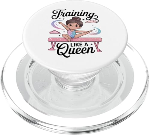 Kleinkind Mädchen Gymnastik Training wie eine Königin Gymnastikbalken PopSockets PopGrip für MagSafe Kleinkind Mädchen Gymnastik Training wie eine Königin Gymnastikbalken PopSockets PopGrip für MagSafe von Gymnastics Tees NYC