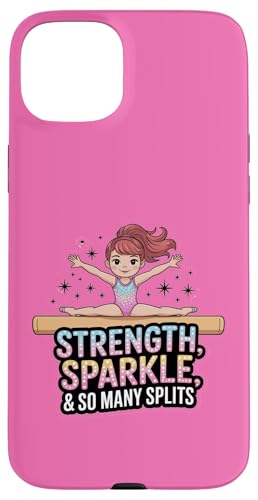 Mädchen Gymnastik Strength So Many Splits Beam Flip Tumble Hülle für iPhone 15 Plus Mädchen Gymnastik Strength So Many Splits Beam Flip Tumble Hülle für iPhone 15 Plus von Gymnastics Tees NYC