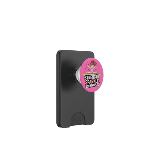 Mädchen Gymnastik Strength So Many Splits Beam Flip Tumble PopSockets PopWallet für MagSafe Mädchen Gymnastik Strength So Many Splits Beam Flip Tumble PopSockets PopWallet für MagSafe von Gymnastics Tees NYC