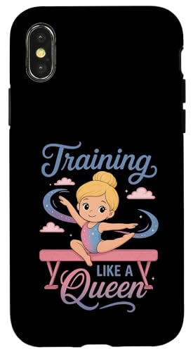 Mädchen Gymnastik Wettkampf Training wie eine Königin Turnerin Hülle für iPhone X/XS Mädchen Gymnastik Wettkampf Training wie eine Königin Turnerin Hülle für iPhone X/XS von Gymnastics Tees NYC