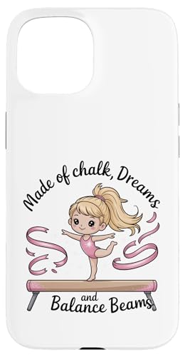 Mädchen Gymnastik aus Chalk Dreams Balance Balken Tumble Hülle für iPhone 15 Mädchen Gymnastik aus Chalk Dreams Balance Balken Tumble Hülle für iPhone 15 von Gymnastics Tees NYC