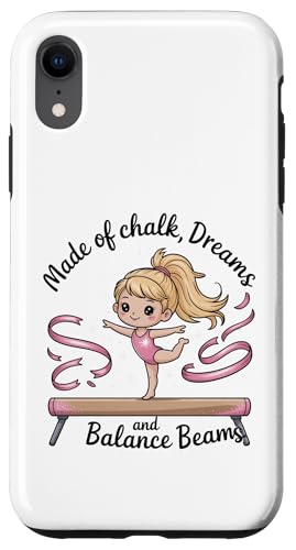 Mädchen Gymnastik aus Chalk Dreams Balance Balken Tumble Hülle für iPhone XR Mädchen Gymnastik aus Chalk Dreams Balance Balken Tumble Hülle für iPhone XR von Gymnastics Tees NYC