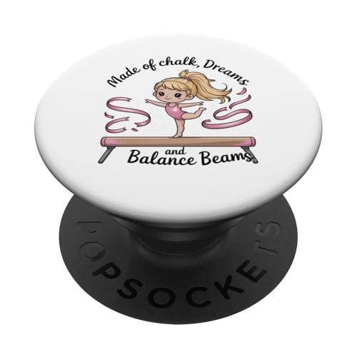 Mädchen Gymnastik aus Chalk Dreams Balance Balken Tumble PopSockets Klebender PopGrip Mädchen Gymnastik aus Chalk Dreams Balance Balken Tumble PopSockets Klebender PopGrip von Gymnastics Tees NYC