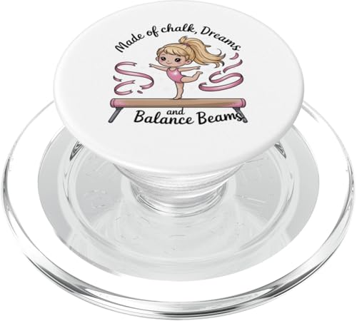 Mädchen Gymnastik aus Chalk Dreams Balance Balken Tumble PopSockets PopGrip für MagSafe Mädchen Gymnastik aus Chalk Dreams Balance Balken Tumble PopSockets PopGrip für MagSafe von Gymnastics Tees NYC