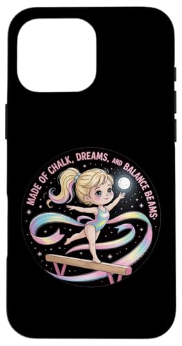 Mädchen Gymnastik aus Kreideträume und Schwebebalken Kinder Hülle für iPhone 16 Pro Max Mädchen Gymnastik aus Kreideträume und Schwebebalken Kinder Hülle für iPhone 16 Pro Max von Gymnastics Tees NYC