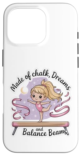 Mädchen Gymnastik aus Kreideträume und Schwebebalken Kinder Hülle für iPhone 16 Pro Mädchen Gymnastik aus Kreideträume und Schwebebalken Kinder Hülle für iPhone 16 Pro von Gymnastics Tees NYC