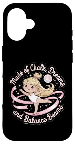 Mädchen Gymnastik aus Kreideträume und Schwebebalken Kinder Hülle für iPhone 16 Mädchen Gymnastik aus Kreideträume und Schwebebalken Kinder Hülle für iPhone 16 von Gymnastics Tees NYC