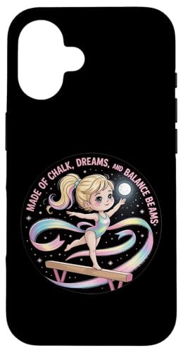 Mädchen Gymnastik aus Kreideträume und Schwebebalken Kinder Hülle für iPhone 16 Mädchen Gymnastik aus Kreideträume und Schwebebalken Kinder Hülle für iPhone 16 von Gymnastics Tees NYC