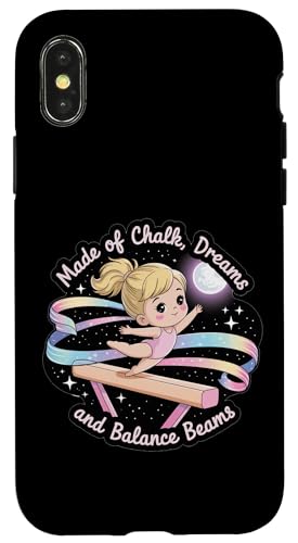 Mädchen Gymnastik aus Kreideträume und Schwebebalken Kinder Hülle für iPhone X/XS Mädchen Gymnastik aus Kreideträume und Schwebebalken Kinder Hülle für iPhone X/XS von Gymnastics Tees NYC