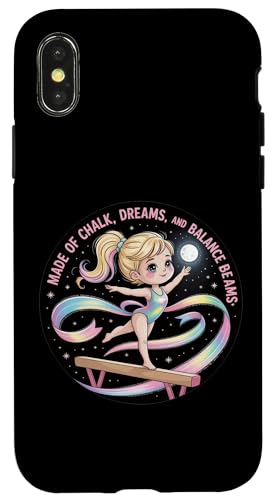 Mädchen Gymnastik aus Kreideträume und Schwebebalken Kinder Hülle für iPhone X/XS Mädchen Gymnastik aus Kreideträume und Schwebebalken Kinder Hülle für iPhone X/XS von Gymnastics Tees NYC