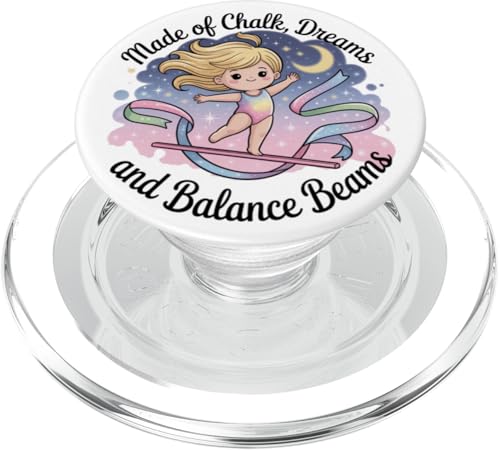 Mädchen Gymnastik aus Kreideträume und Schwebebalken Kinder PopSockets PopGrip für MagSafe Mädchen Gymnastik aus Kreideträume und Schwebebalken Kinder PopSockets PopGrip für MagSafe von Gymnastics Tees NYC