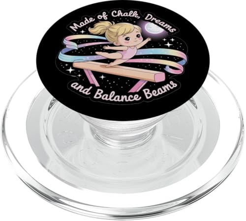 Mädchen Gymnastik aus Kreideträume und Schwebebalken Kinder PopSockets PopGrip für MagSafe Mädchen Gymnastik aus Kreideträume und Schwebebalken Kinder PopSockets PopGrip für MagSafe von Gymnastics Tees NYC
