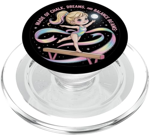 Mädchen Gymnastik aus Kreideträume und Schwebebalken Kinder PopSockets PopGrip für MagSafe Mädchen Gymnastik aus Kreideträume und Schwebebalken Kinder PopSockets PopGrip für MagSafe von Gymnastics Tees NYC