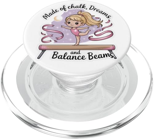 Mädchen Gymnastik aus Kreideträume und Schwebebalken Kinder PopSockets PopGrip für MagSafe Mädchen Gymnastik aus Kreideträume und Schwebebalken Kinder PopSockets PopGrip für MagSafe von Gymnastics Tees NYC