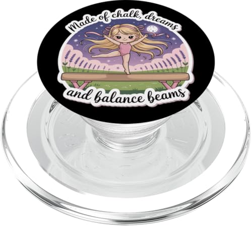 Mädchen Gymnastik aus Kreideträume und Schwebebalken Kinder PopSockets PopGrip für MagSafe Mädchen Gymnastik aus Kreideträume und Schwebebalken Kinder PopSockets PopGrip für MagSafe von Gymnastics Tees NYC
