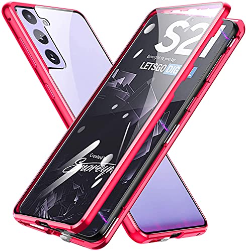 Handyhülle für Samsung Galaxy S21 FE 4G/5G Hülle Magnetisch Adsorption, Schutzhülle 360 Grad Komplett Schutz Hülle 2 in 1 Metall Bumper mit Doppelte Seiten Gehärtetes Glas Schutz Cover,Schwarz Handyhülle für Samsung Galaxy S21 FE 4G/5G Hülle Magnetisch Adsorption, Schutzhülle 360 Grad Komplett Schutz Hülle 2 in 1 Metall Bumper mit Doppelte Seiten Gehärtetes Glas Schutz Cover,Schwarz von Gypsophilaa