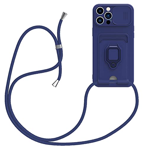 Handyhülle mit Kette kompatibel mit Samsung Galaxy A02/M02 Hülle,kameraschutz Hülle mit Camera Slider Handyhülle & Handy-Schnur zum Umhängen, Handy-Band Hardcase & Magnetring von Gypsophilaa