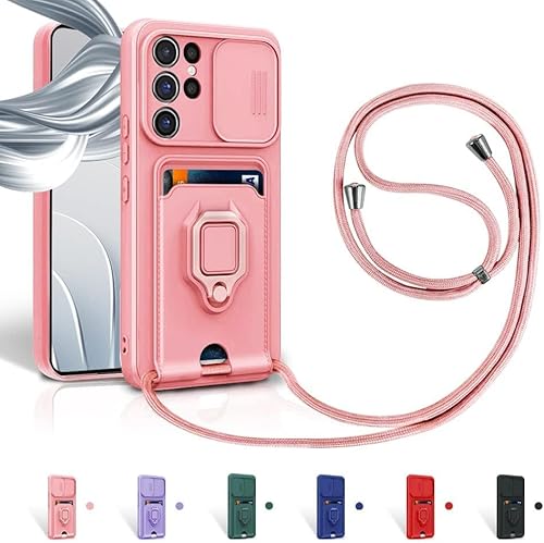 Handyhülle mit Kette kompatibel mit Samsung Galaxy S23 Ultra 5G Hülle,kameraschutz Hülle mit Camera Slider Handyhülle & Handy-Schnur zum Umhängen, Handy-Band Hardcase & Magnetring für S23 Ultra 5G Handyhülle mit Kette kompatibel mit Samsung Galaxy S23 Ultra 5G Hülle,kameraschutz Hülle mit Camera Slider Handyhülle & Handy-Schnur zum Umhängen, Handy-Band Hardcase & Magnetring für S23 Ultra 5G von Gypsophilaa