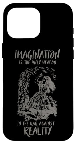 IMAGINATION - Alice im Wunderland Zitat Hülle für iPhone 16 Pro Max IMAGINATION - Alice im Wunderland Zitat Hülle für iPhone 16 Pro Max von Gypsy Queen