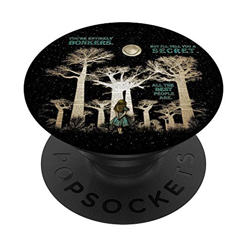 Wondering Alice - Alice In Wonderland Bonkers Quote PopSockets mit austauschbarem PopGrip Wondering Alice - Alice In Wonderland Bonkers Quote PopSockets mit austauschbarem PopGrip von Gypsy Queen