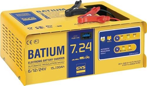 Gys Batterieladegerät BATIUM 7-24 6/12/24 V effektiv:11/arithmetisch:3-7 A von Gys