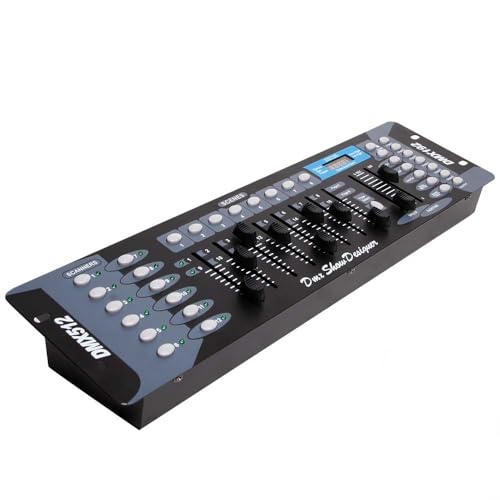 DMX-512 Controller Konsole, 192 Kanäle DJ Licht Controller Konsole 240 Szenen für MINI DMX-Controller DMX-Lichtpult Party DJ Disco Moving Head Licht Bühnen Lampe Operator Ausrüstung Dreifarbig DMX-512 Controller Konsole, 192 Kanäle DJ Licht Controller Konsole 240 Szenen für MINI DMX-Controller DMX-Lichtpult Party DJ Disco Moving Head Licht Bühnen Lampe Operator Ausrüstung Dreifarbig von Gziztx