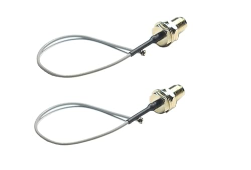 2 x 10cm SMA Female (SMA-K) to IPEX4 coaxial cable (RF Pigtail Adapter) e.g. WLAN Router/Card von H-2