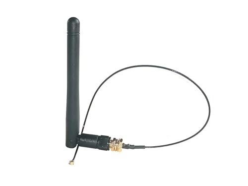 2.4G 3dBi Antenna (90° Foldable) + 25cm U.FL coaxial Adapter (RF Adapter Micro coaxial) 50Ohm e.g. PCI-E Wireless Card von H-2