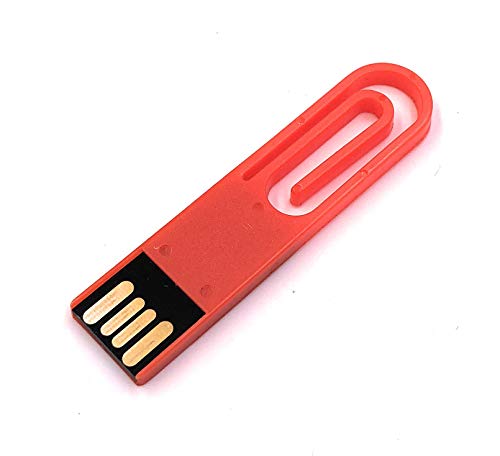 H-Customs Büroklammer Rot Schreibmaterial Büro lustiger USB Stick 8 GB Speicher USB 2.0 von H-Customs