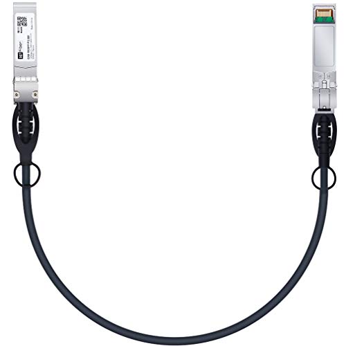 H!Fiber.com 10Gb/s SFP+ DAC Kabel, 0.5-Meter (1.6 ft), 10GBase-CU Passiv Direct Kupfer Twinax SFP+ Kabel für Cisco SFP-H10GB-CU0.5M, Ubiquiti, Netgear, and Other Open Switches and NIC von H!Fiber.com