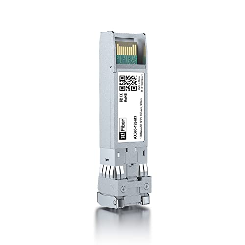 10GBASE-SR SFP+ Transceiver, SFP+ zu LC, 10G Multimode modul Kompatibel mit Cisco SFP-10G-SR, MA-SFP-10GB-SR, Ubiquiti UniFi UF-MM-10G, Mikrotik S+85DLC03D, Netgear AXM761... 10GBASE-SR SFP+ Transceiver, SFP+ zu LC, 10G Multimode modul Kompatibel mit Cisco SFP-10G-SR, MA-SFP-10GB-SR, Ubiquiti UniFi UF-MM-10G, Mikrotik S+85DLC03D, Netgear AXM761... von H!Fiber.com