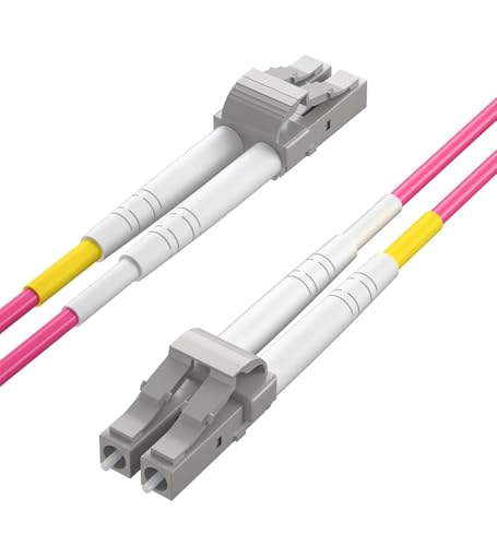 H!Fiber.com OM4 LC auf LC Duplex Glasfaserkabel, Patchkabel, MMF Jumper, 30-meter(98.4ft) von H!Fiber.com