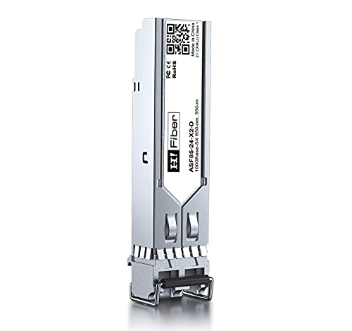 H!Fiber 1.25Gb/s SFP 1000Base-SX Transceiver, 550Meter, LC Modul für Cisco GLC-SX-MMD, Ubiquiti, Netgear, D-Link, Linksys, Mikrotik and Other Open Switches von H!Fiber