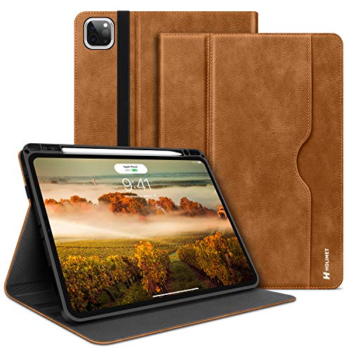 iPad Pro 11 Case 2021 3rd/2nd/1st Generation 2020 2018 with Pencil Holder Brown von H HOLIMET