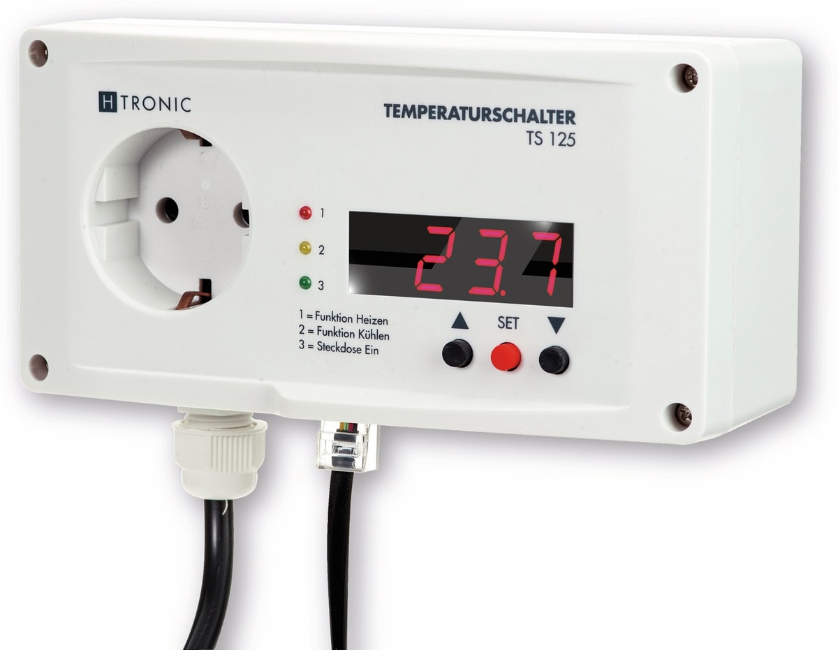 H-TRONIC Temperaturregler-Steckdose TS125 von H-Tronic