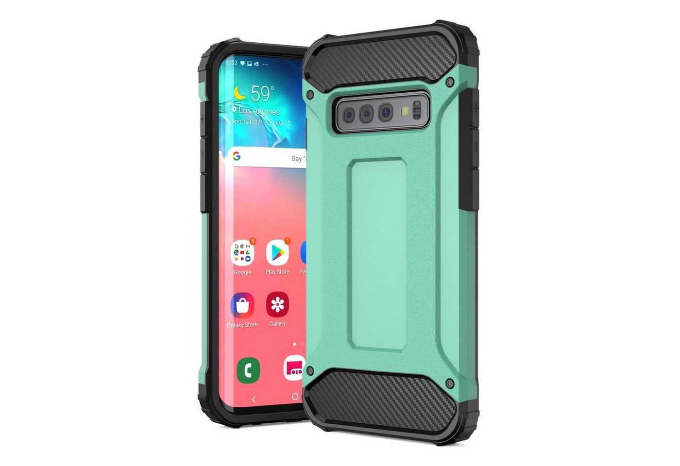 H-basics Handyhülle Samsung Galaxy S10 - Schutzhülle, Armor Hülle, Outdoor Hülle 15,2 cm (6 Zoll) von H-basics