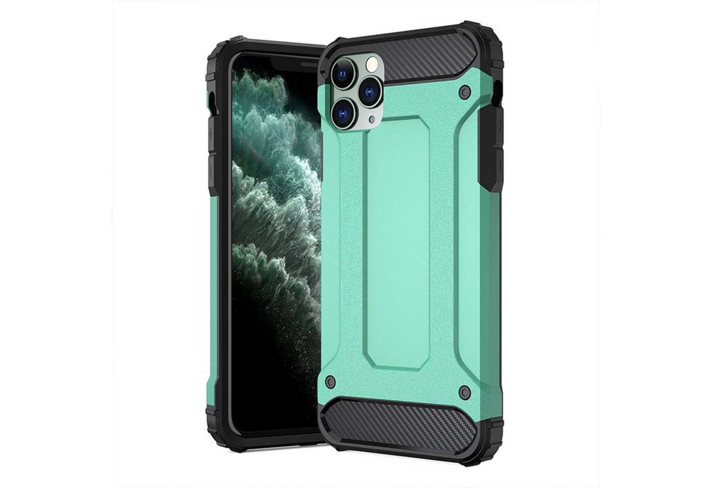 H-basics Handyhülle iPhone 11 PRO MAX - Schutzhülle, Armor Hülle, Outdoor Hülle 16,5 cm (6,5 Zoll) von H-basics