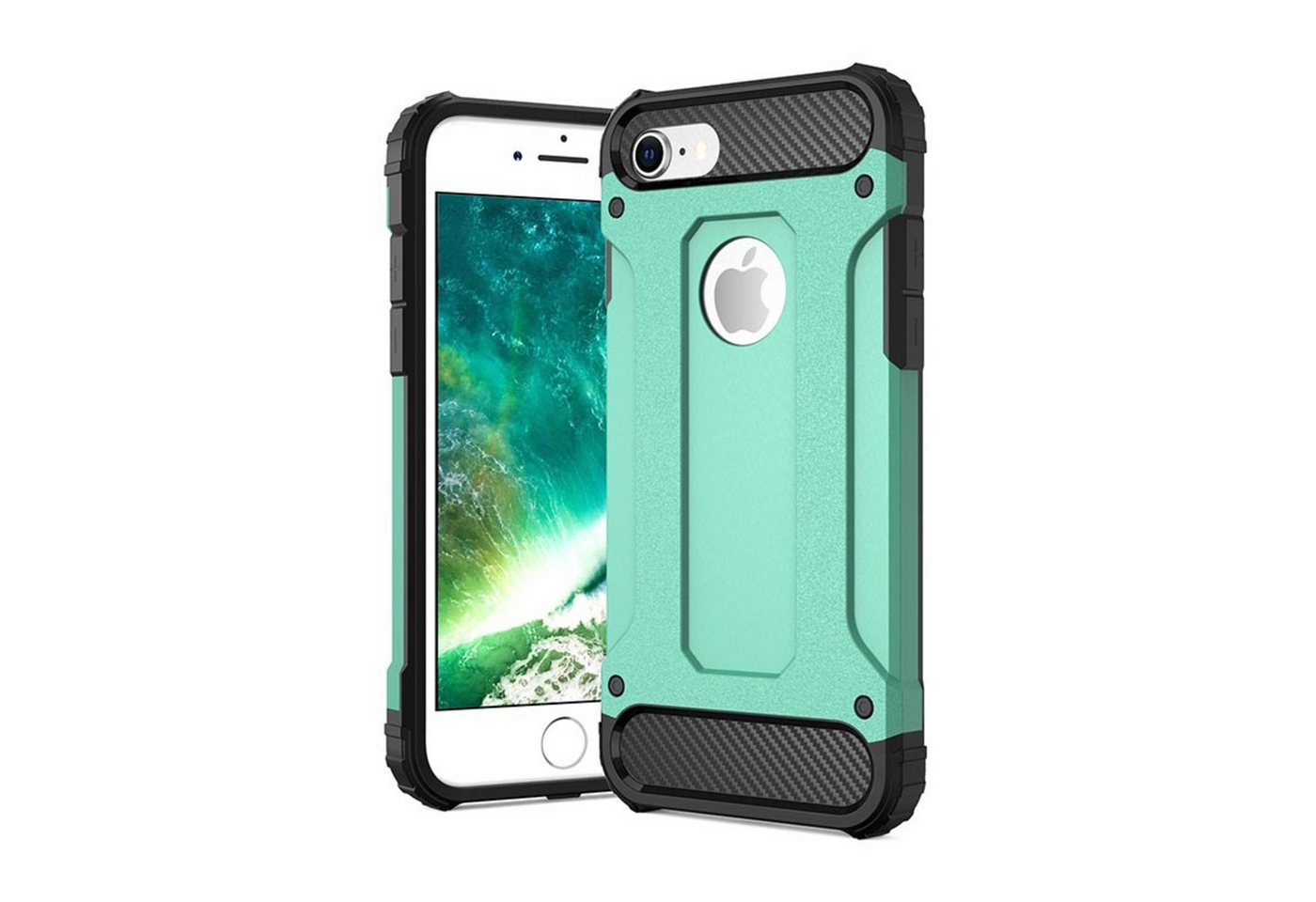 H-basics Handyhülle iPhone 8 - Schutzhülle, Armor Hülle, Outdoor Hülle 14,0 cm (5,5 Zoll) von H-basics