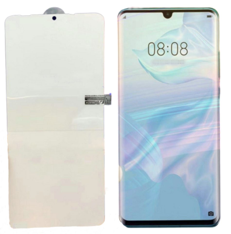 H-basics Schutzfolie Schutzfolie für Honor 8 - Transparent Display Screen Protector Flexibel und Biegsam gegen Kratzer und Schmutz von H-basics