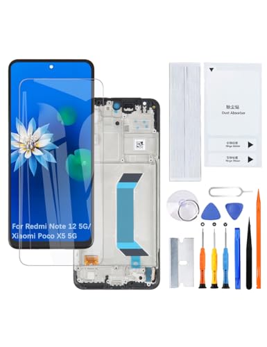 H&LYCYJ Display Bildschirm für Redmi Note 12 5G/Xiaomi Poco X5 5G TFT 22111317I 22111317G 22111317PG LCD Bildschirm Ersatz Assembly kit mit Rahmen H&LYCYJ Display Bildschirm für Redmi Note 12 5G/Xiaomi Poco X5 5G TFT 22111317I 22111317G 22111317PG LCD Bildschirm Ersatz Assembly kit mit Rahmen von H&LYCYJ