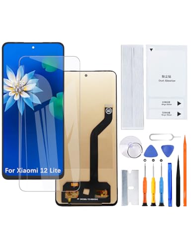 H&LYCYJ Display Bildschirm für Xiaomi 12 Lite TFT 2203129G LCD Bildschirm Ersatz Assembly with kit（Ohne Fingerabdrücke） von H&LYCYJ