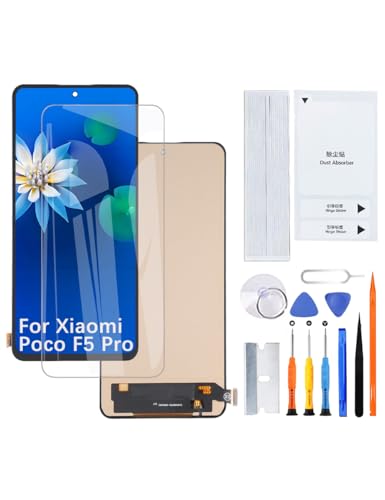 H&LYCYJ Display Bildschirm für Xiaomi Poco F5 Pro TFT 23013PC75G LCD Bildschirm Ersatz Assembly with kit（Ohne Fingerabdrücke） von H&LYCYJ