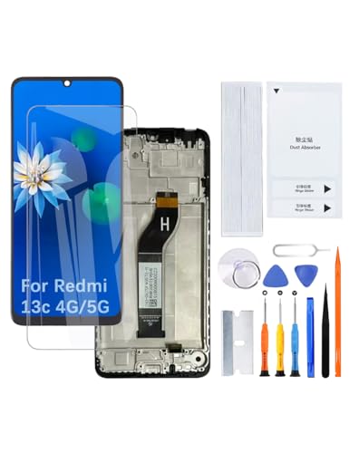 H&LYCYJ Display Bildschirm für Xiaomi Redmi 13c 4G/5G 23100RN82L 23106RN0DA 23108RN04Y LCD Bildschirm Ersatz Assembly kit mit Rahmen H&LYCYJ Display Bildschirm für Xiaomi Redmi 13c 4G/5G 23100RN82L 23106RN0DA 23108RN04Y LCD Bildschirm Ersatz Assembly kit mit Rahmen von H&LYCYJ