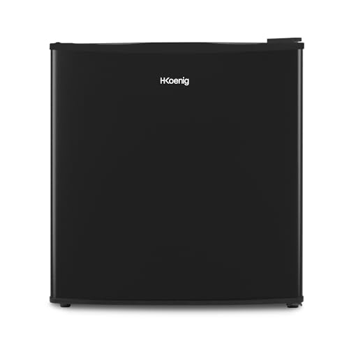 H.Koenig Mini-Kühlschrank FGX470 Schwarz, 45 Liter, Kompakt, Leise, Reversible Tür, Einstellbarer Thermostat, 4-Liter-Eisfach, Verstellbare Füße, 39 dB. H.Koenig Mini-Kühlschrank FGX470 Schwarz, 45 Liter, Kompakt, Leise, Reversible Tür, Einstellbarer Thermostat, 4-Liter-Eisfach, Verstellbare Füße, 39 dB. von H.Koenig