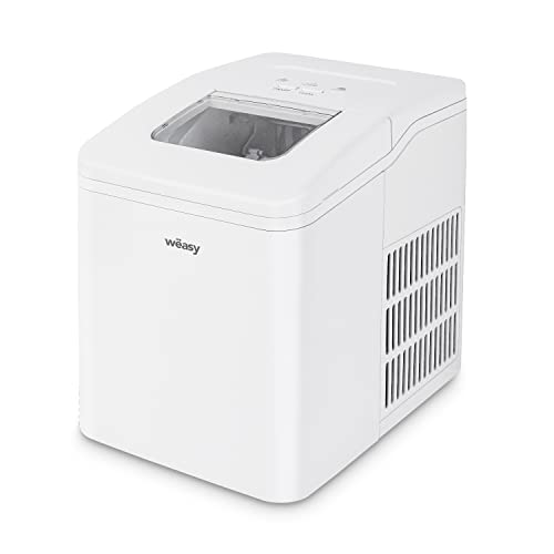 Weasy IGLOO8 Eiswürfelmaschine, 12kg in 24h, kompakt, tragbar, ohne Installation, leise, 1,5L, schnelle Eiswürfelbereit in 9min, 2min30 automatische Reinigungsfunktion von H.Koenig